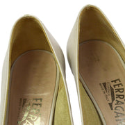 Salvatore Ferragamo Vara Bow Shoes Pumps Gray #6 C Vintage AK38109c