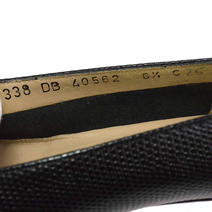 Salvatore Ferragamo Vara Bow Shoes Pumps Black #6 2/1 C 338 DB 40562 NR14020h