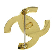 CHANEL CC Logos Turnlock Motif Brooch Pin Corsage Gold-plated 96A A46615g