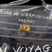 HERMES Vinyl Kelly Beach Hand Bag Purse SOUVENIR DE L'EXPOSITION 1997 04829
