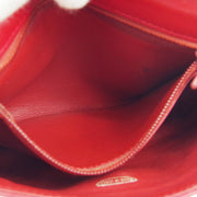 CHANEL Cosmos Line CC Chain Waist Bum Bag Purse Red Leather Vintage WA00384h