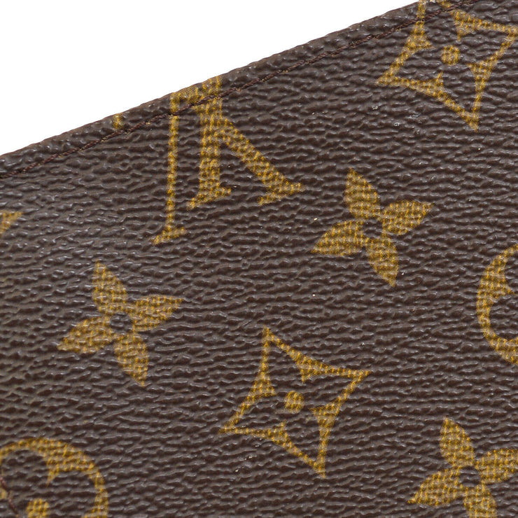 LOUIS VUITTON BUCKET PM PURSE ATTACHED POUCH BAG MONOGRAM CANVAS