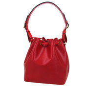 LOUIS VUITTON PETITE NOE DRAWSTRING SHOULDER BAG RED EPI M44107 AR0978 04911