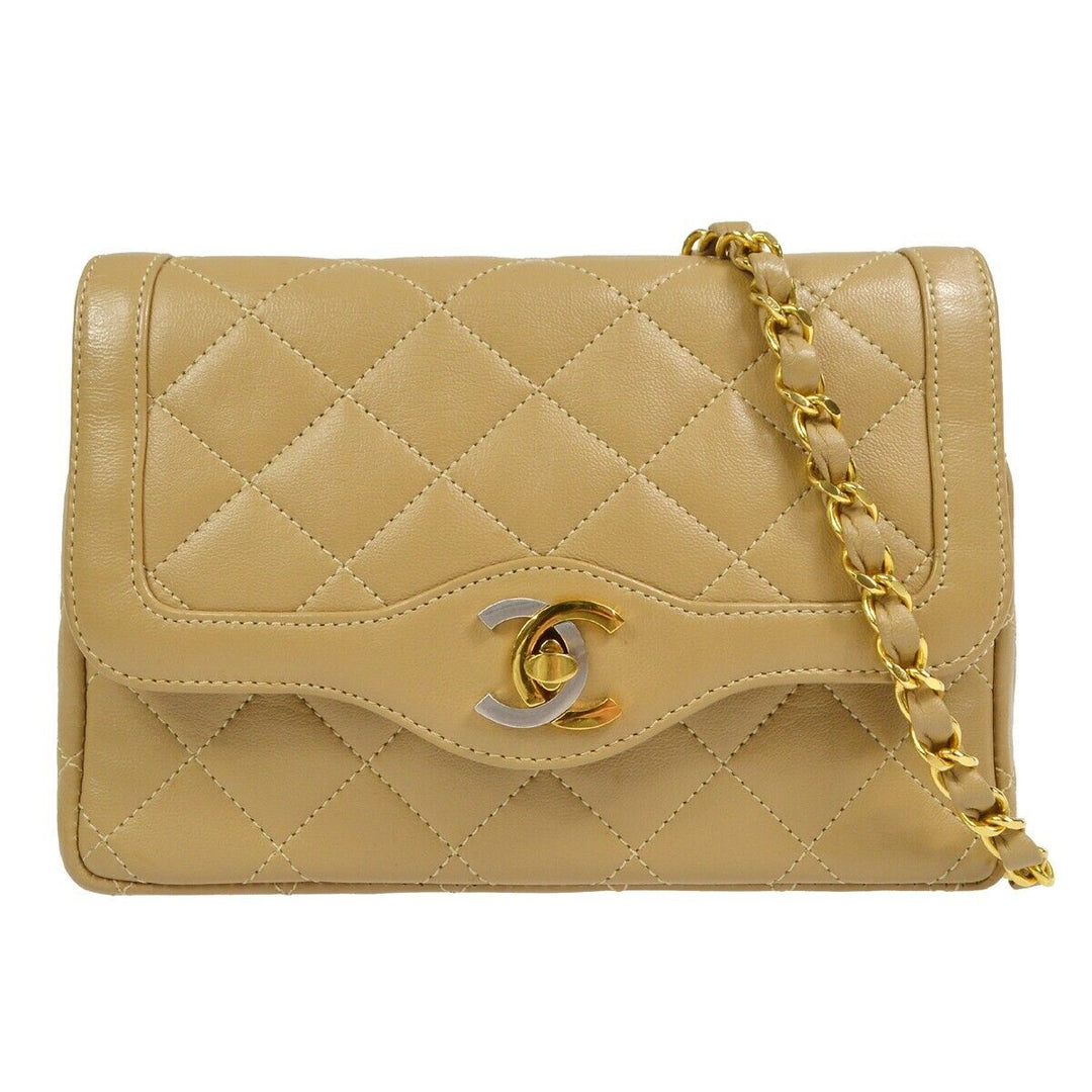 バッグ CHANEL POUR MONSIEUR PARIS NEW YORK Chanel Paris Limited Single Chain Shoulder Bag Beige