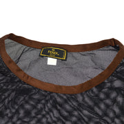 FENDI Logos Round Neck Short Sleeve Mesh Tops Sweaters Black GS02498