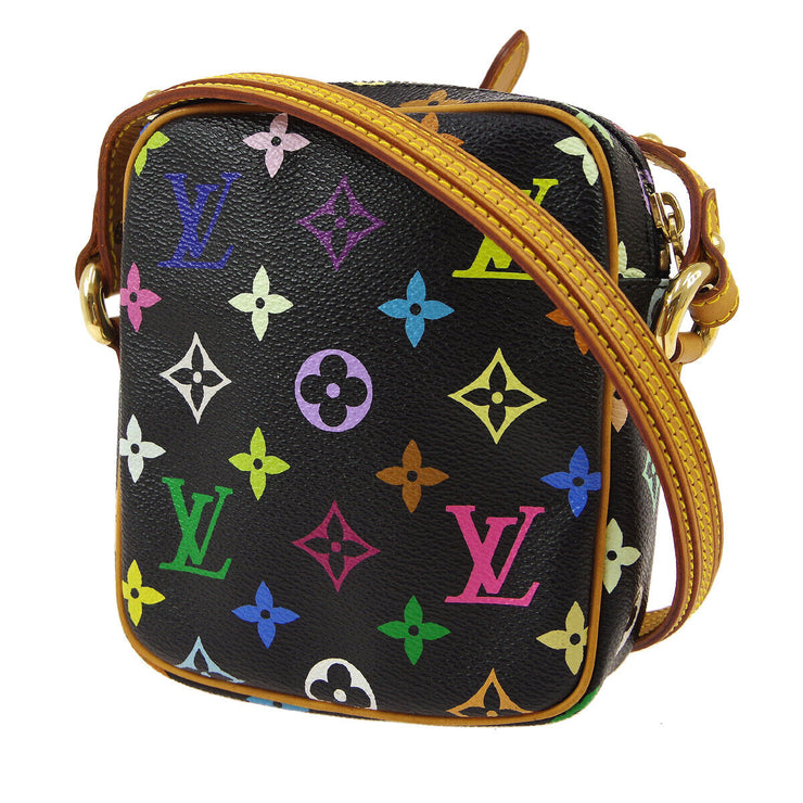 LOUIS VUITTON Monogram Multicolor Rift Shoulder Bag Black M40056