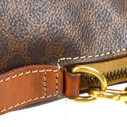 CELINE Macadam Pattern 2way Hand Bag Brown 62397