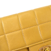 Chanel East West Choco Bar Chain Shoulder Bag Lambskin Beige 7117953 67706