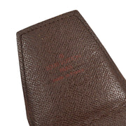 LOUIS VUITTON ETUI CIGARETTE CASE PURSE DAMIER EBENE N63024 CT1005 45069