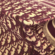 Christian Dior Book Tote Handbag Bordeaux Canvas 50-MA-0168 66915