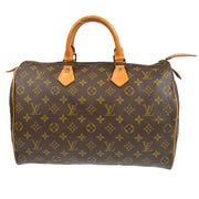 LOUIS VUITTON SPEEDY 35 HANDBAG PURSE MONOGRAM CANVAS M41524 841SA 87123
