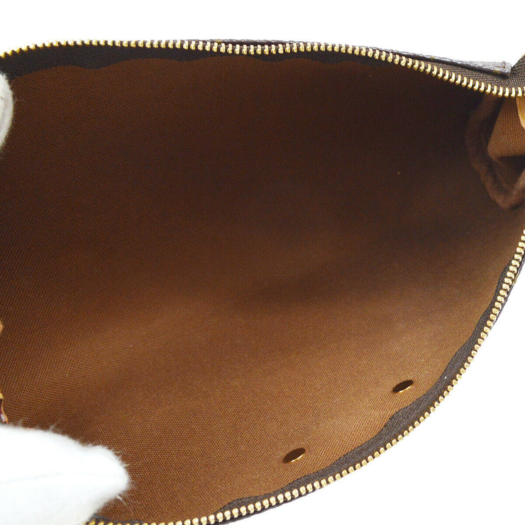 LOUIS VUITTON Eva Monogram Canvas Brown Clutch Shoulder Bag M95567
