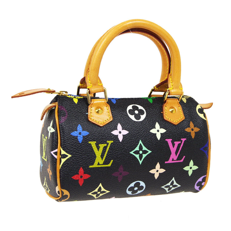 LOUIS VUITTON MINI SPEEDY HAND BAG BLACK MONOGRAM MULTI M92644 40272