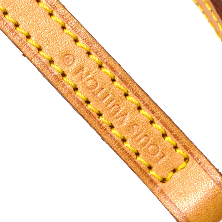 LOUIS VUITTON Logos Shoulder Strap Brown Leather Handbag Accessories 32515