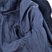 CHANEL CC Logos Long Sleeve Jacket Coat Navy #42 Y03182k