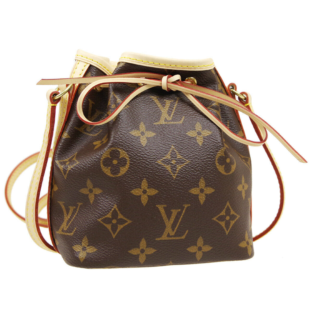 Louis Vuitton Nano Noe Drawstring Shoulder Bag Monogram M41346 Sa3199