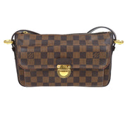 LOUIS VUITTON RAVELLO GM SHOULDER BAG VI0097 PURSE DAMIER EBENE N60006 90882
