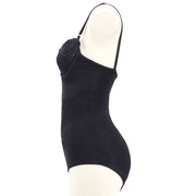 CHANEL 98P #34 One-piece Sleeveless Dress Swimwear Swimsuit Black 32261