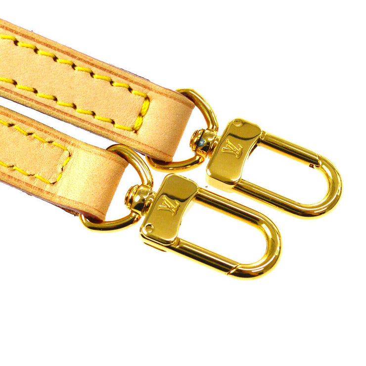 LOUIS VUITTON Logos Shoulder Strap Brown Leather Handbag Accessories 05263
