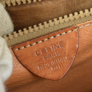 CELINE Macadam Cross Body Shoulder Bag M11 Purse Brown PVC Leather VTG 36151
