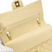 Chanel Classic Double Flap Medium Shoulder Bag Beige Lambskin 16892544 97707