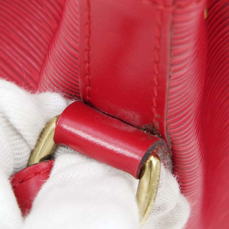 LOUIS VUITTON PETIT NOE DRAWSTRING SHOULDER BAG AR0944 RED EPI M44107 02119