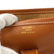 Hermes Evelyne GM Shoulder Bag Gold Courchevel R??B 88347