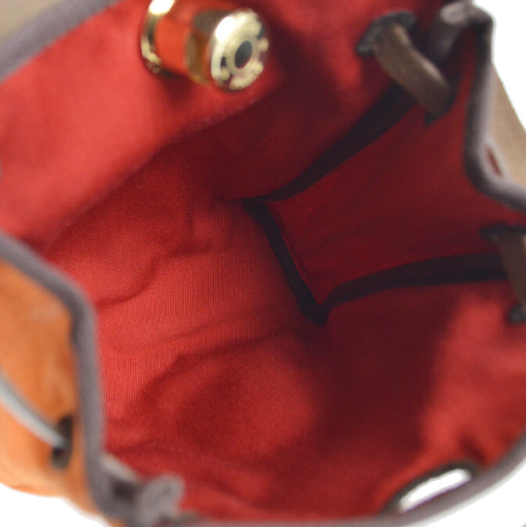 HERMES HERBAG TPM Crossbody Shoulder Bag Purse Milord Red Orange France 12686