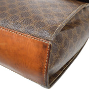 CELINE Macadam Cross Body Shoulder Bag M11 Purse Brown PVC Leather VTG 36151