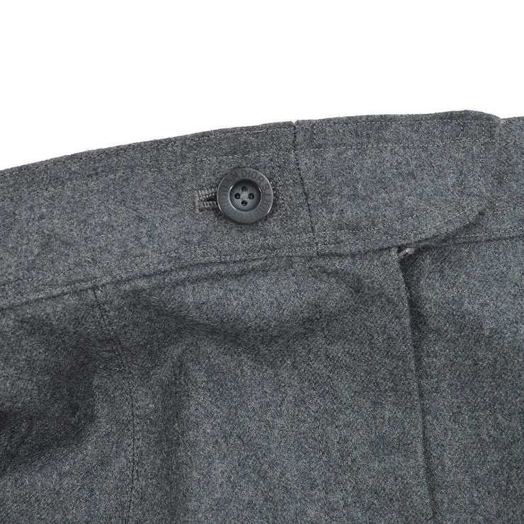 Christian Dior Sports Skirt Gray Wool #M 92991