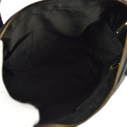 CHANEL Wild Stitch CC Hand Bag Purse 6558410 Black Leather Vintage JT08652b