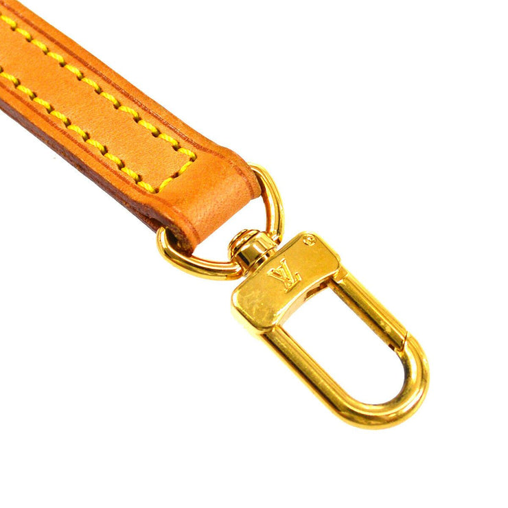 LOUIS VUITTON Logos Shoulder Strap Brown Leather Handbag Accessories 05305