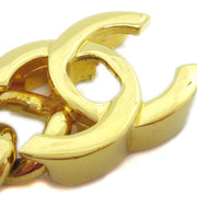 CHANEL CC Logos Turnlock Motif Charm Gold Chain Bracelet 96P  70294