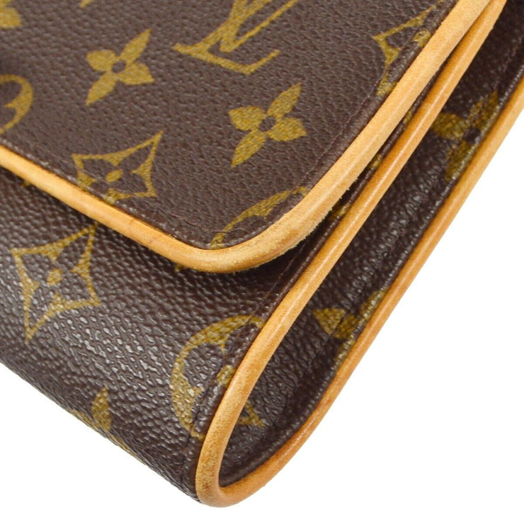 Authentic LOUIS VUITTON Pochette Twin PM Shoulder Bag Monogram M51852