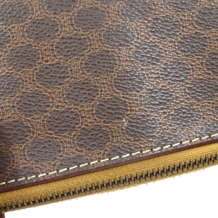CELINE Macadam Pattern 2way Hand Bag Brown 62397
