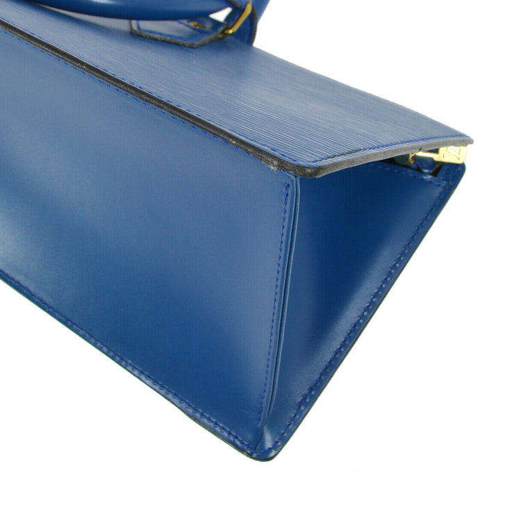 LOUIS VUITTON SAC TRIANGLE HAND BAG BLUE EPI LEATHER M52095 A43998e –  brand-jfa