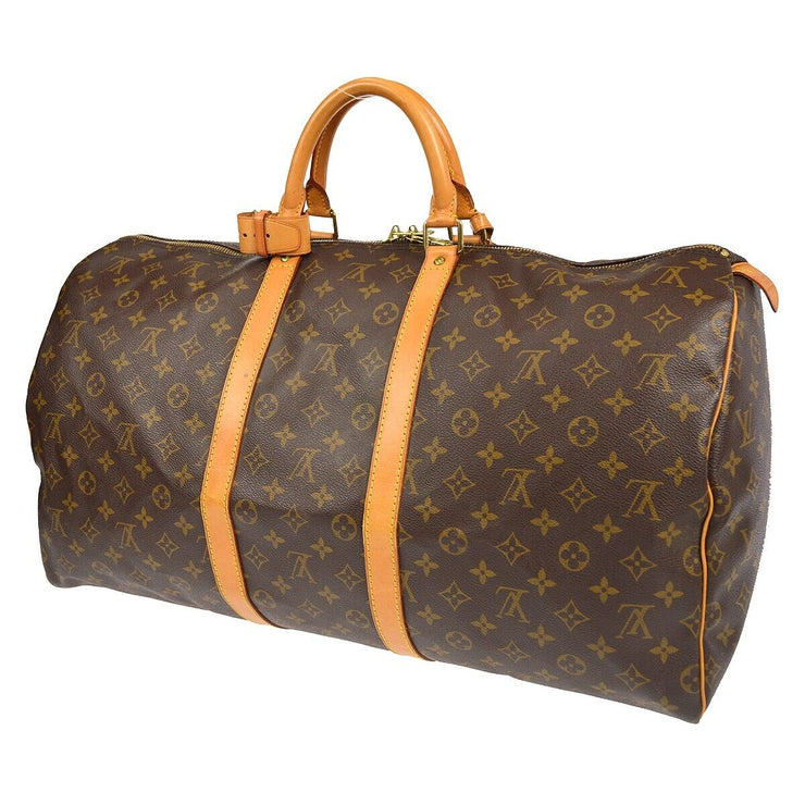 VINTAGE LOUIS VUITTON KEEPALL DUFFLE BAG 55 M41424 MONOGRAM BAG