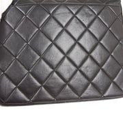 CHANEL Classic Single Flap Medium Shoulder Bag 3116200 Black Lambskin 71146