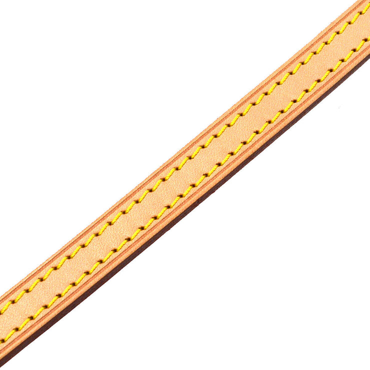 LOUIS VUITTON Logos Shoulder Strap Beige Leather Handbag Accessories 32803