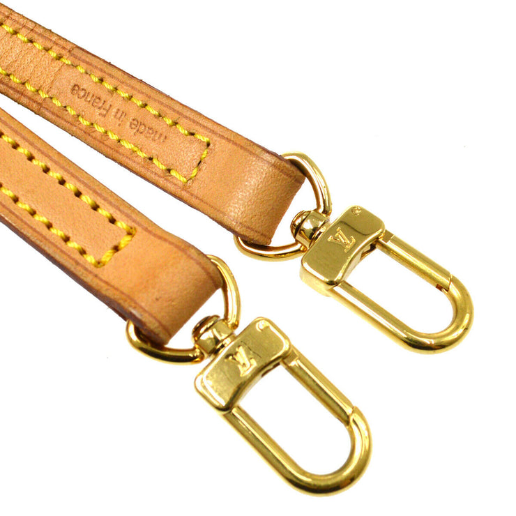 LOUIS VUITTON Logos Shoulder Strap Brown Leather Handbag Accessories AK38606b