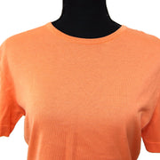 CHANEL CC Logos Short Sleeve Tops Shirt Orange 100% Cotton #42 AK37959i