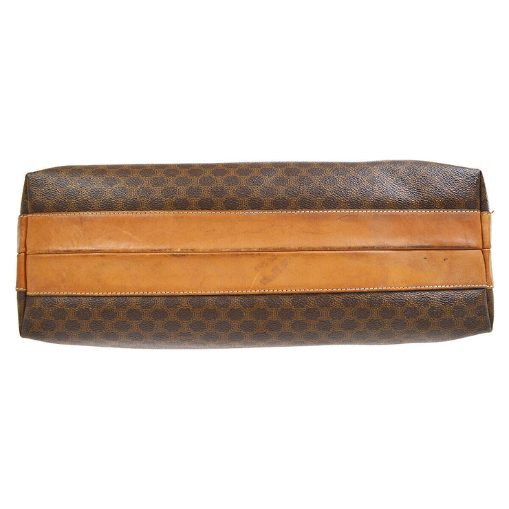 CELINE Macadam Pattern Hand Tote Bag Brown 70236