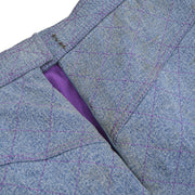 CHANEL 26 #40 CC Logos Set Up Suit Jacket Skirt Tweed Indigo Denim Y03227k