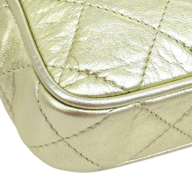CHANEL Quilted Fringe CC Chain Waist Bum Bag 1721927 Purse Gold Leather GS02292i