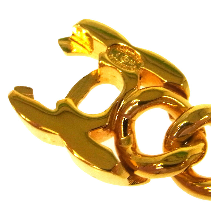 CHANEL  CC Turnlock Motif Gold Chain Bracelet Bangle 96P AK35532h
