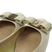 Salvatore Ferragamo Vara Bow Shoes Pumps Gray #6 C Vintage AK38109c