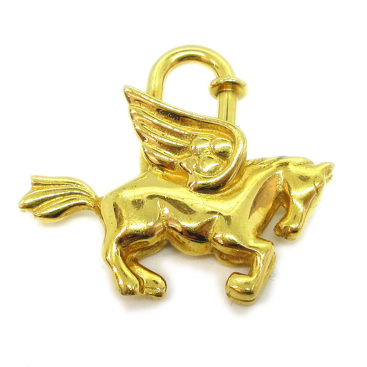 Hermes Hermes Pegasus Charm Cadena Lock Gold Tone