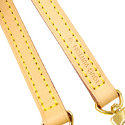LOUIS VUITTON Logos Shoulder Strap Beige Leather Handbag Accessories 32114