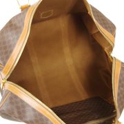 CELINE Macadam Pattern Travel Hand Bag Purse Brown PVC Leather 40294