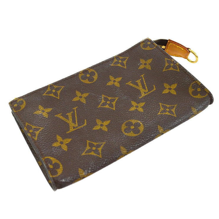 LOUIS VUITTON BUCKET PM PURSE ATTACHED POUCH BAG MONOGRAM CANVAS VI0937  30169